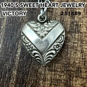 스위트하트 주얼리 Victory 물망초 실버 빈티지 목걸이