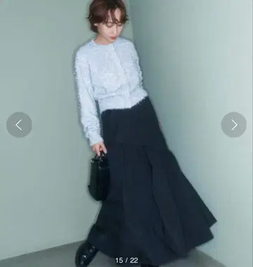 emmi atelier 라메 가디건