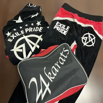 EXILE PRIDE 후드 부착 자켓과 팬츠 세트