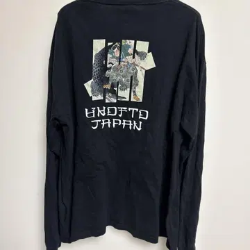 UNDFTD JAPAN 롱 슬리브 T셔츠 블랙