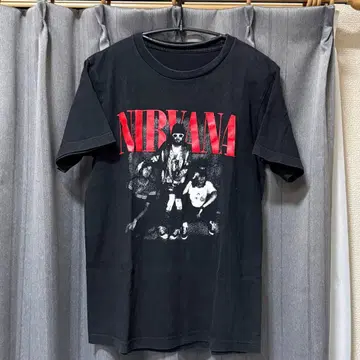 NIRVANA 티셔츠 구제 닐바나 밴드 티