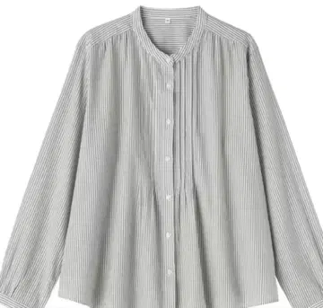 MUJI 긴팔 블라우스 면 100% S 사이즈