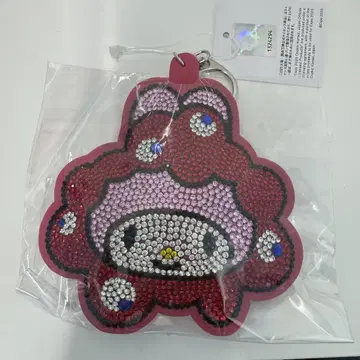 오사카 간사이 박람회 먀쿠먀쿠 반짝이는 가죽 키링 마이멜로디