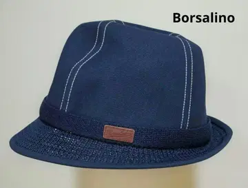 Borsalino 볼사리노 중절 햇 면 일본제 58 네이비