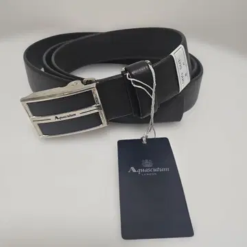 Aquascutum 블랙 벨트 롱 사이즈