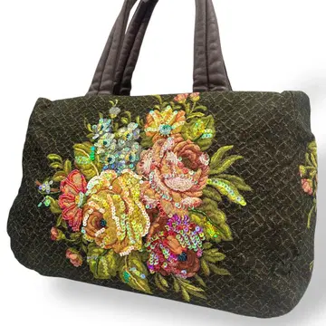 Think Bee! 싱크비 핸드백 자수 비즈 꽃무늬 176