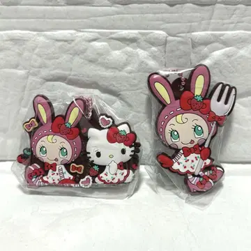 메조피아노 x 헬로키티 캡슐 러버 마스코트 2종
