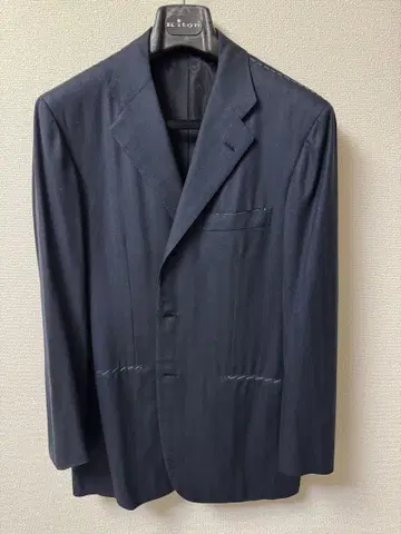 KITON 미사용 네이비 테일러드 자켓 이탈리아제 50