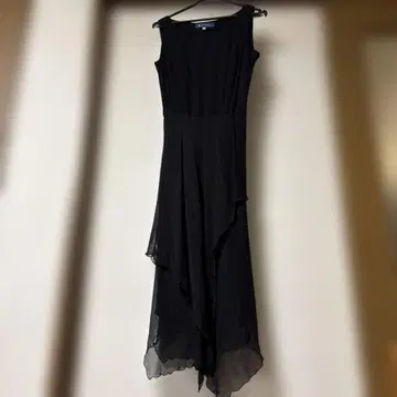 M'S GRACY 블랙 슬리브리스 롱 원피스