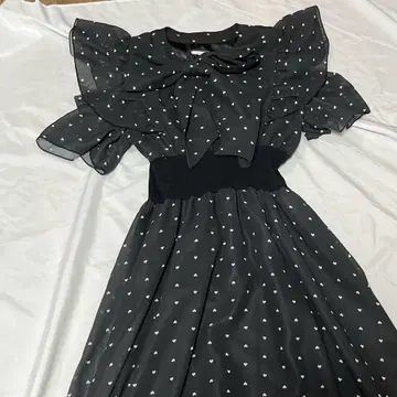 evelyn 하트 프릴 원피스