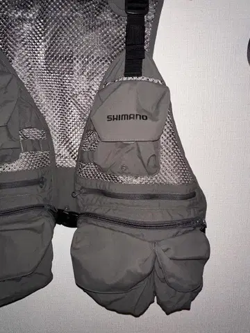 SHIMANO 메쉬 낚시용 조끼 그레이