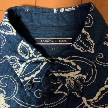 TOMMY HILFIGER 네이비 긴팔 셔츠 M