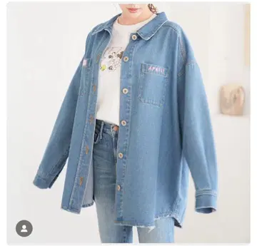 aprily 데님 블루 미키 자켓