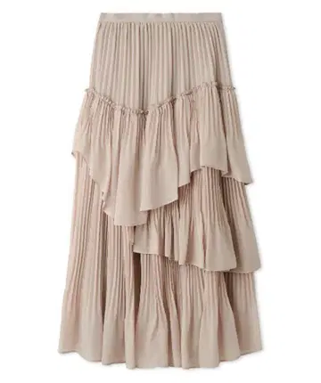 snidel 볼륨 캉캉 스커트 핑크 베이지 0