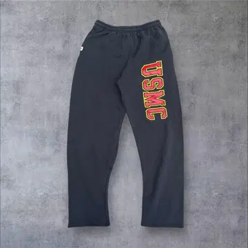 00s 러셀 애슬레틱 USMC 스웨트 팬츠 블랙