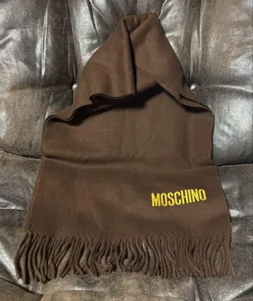 MOSCHINO 모스키노 울 머플러 브라운