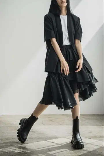Lig. half sleeve jacket 블랙