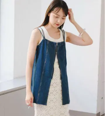 Kastane 데님 뷔스티에 튜닉
