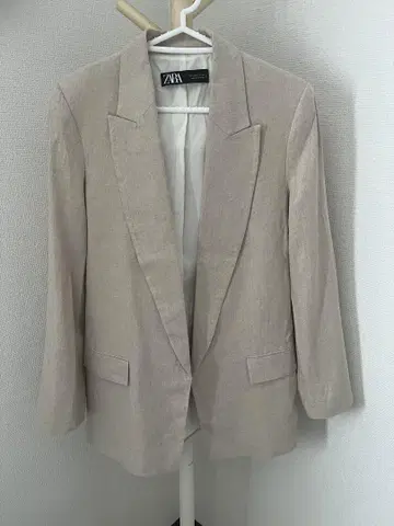 [ ZARA ] 린넨 블렌드 오픈 블레이저
