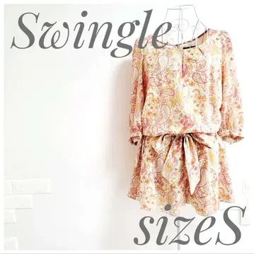 미사용 새상품 Swingle 스윙 미키 실루엣 올인원 S