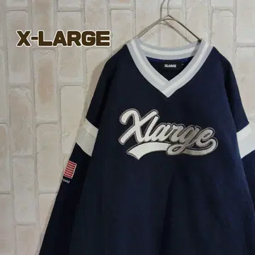 엑스라지 맨투맨 트레이닝복 네이비 자수