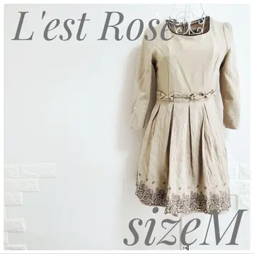 새상품급 L'EST ROSE 디즈니 콜라보 원피스 미니 M
