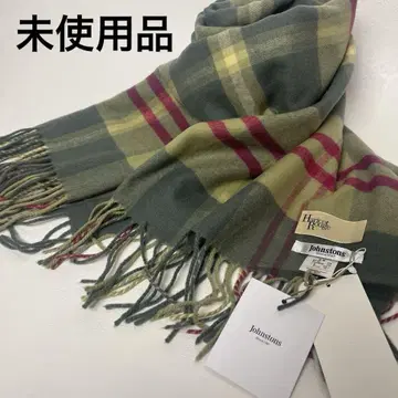 미사용품 johnstons 무릎 담요 스톨 울 캐시미어 머플러