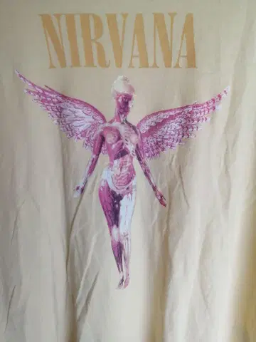 NIRVANA IN UTERO 티셔츠 밴드 티셔츠