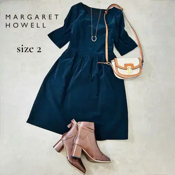 MARGARET HOWELL 코듀로이 원피스 블랙 M 상당