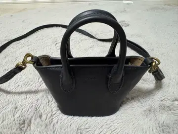 블랙 가죽 숄더백 미니 사이즈 랄프 로렌 POLO