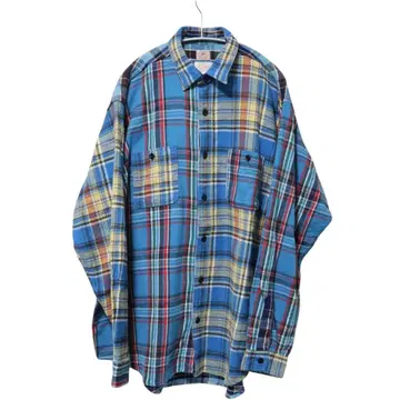 N-381 SUGAR CANE BEAMS 크레이지 체크 셔츠 L