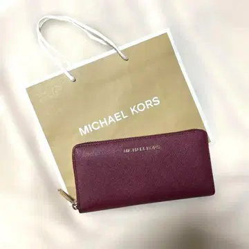 [ MICHAEL KORS ] 버건디 장지갑