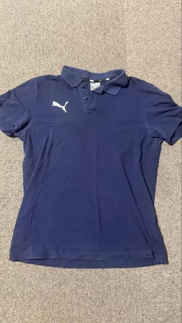 PUMA 네이비 피케 셔츠 M 사이즈