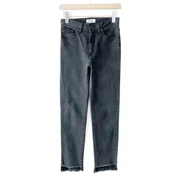 슬로브 이에나 LE DENIM 블랙 데님 슬림 팬츠 스키니 그레이