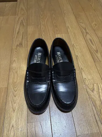 HARUTA 블랙 로퍼