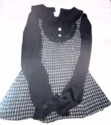 DearMyLove 유메텐보 요크 리본 트위드 셋업 지뢰계