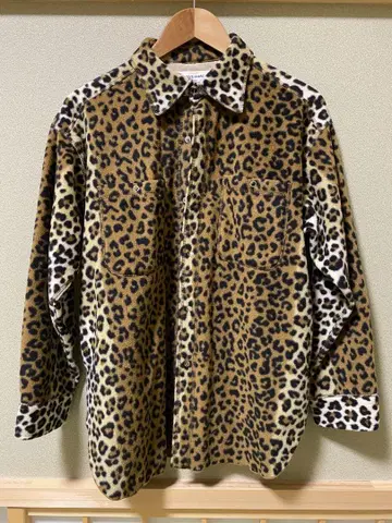 beamsboy 레오파드 플리스 셔츠