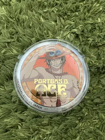 원피스 USJ 캔뱃지 에이스