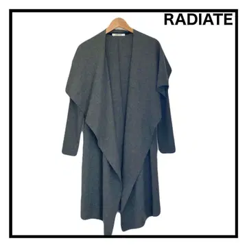 스콧 클럽 RADIATE 울 혼방 롱 가디건 그레이 여성용