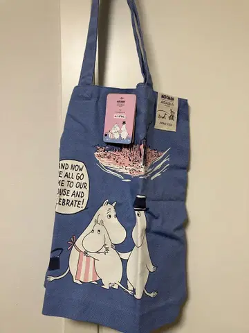 오사카 간사이 엑스포 무민 토트백 십자가 빨간색