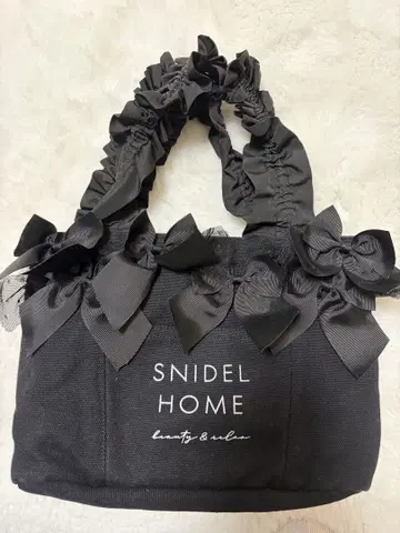 SNIDEL HOME 리본백 블랙