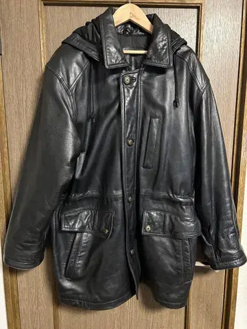 램 가죽 자켓 후드 탈부착 가능