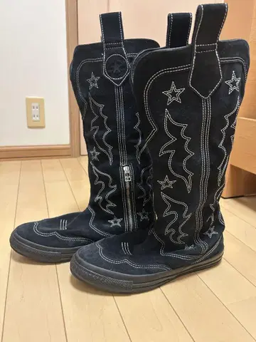 ALL STAR 블랙 스웨이드 웨스턴 부츠