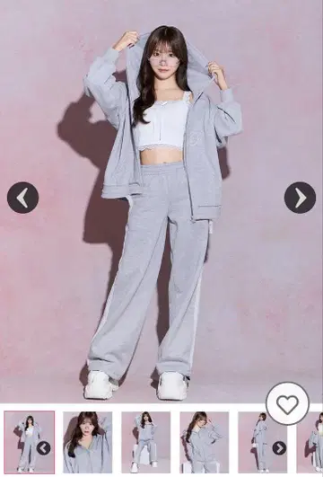 자수 빅 후드티 와이드 팬츠 3종 세트 미셸 마카롱