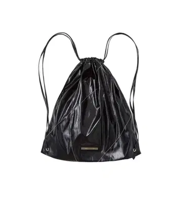 Matin Kim 코팅 백팩 냅색 블랙