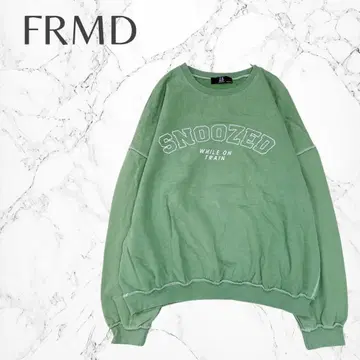 FRMD 한국제 로고 프린트 포인트 컬러 스트릿 아웃심 트레이닝복
