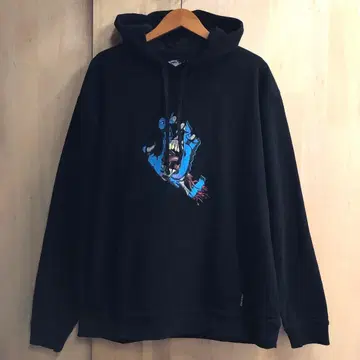 SANTACRUZ 산타크루즈 스크린밍 밴드 후드티 블랙 L