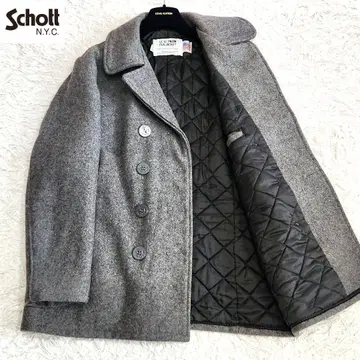 샷 U.S.740N PEA JACKET 피 코트 L 라이트 그레이