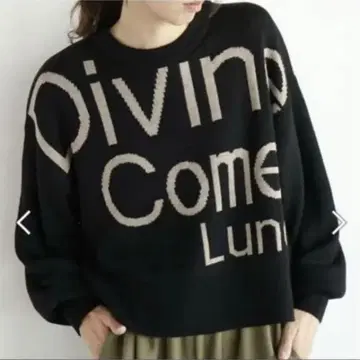 CLOVE Divine Come Luna 로고 니트 야마다 스콧 클럽