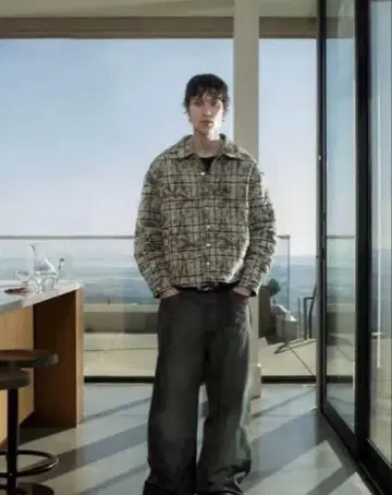 trendvision 체크 무늬 자켓